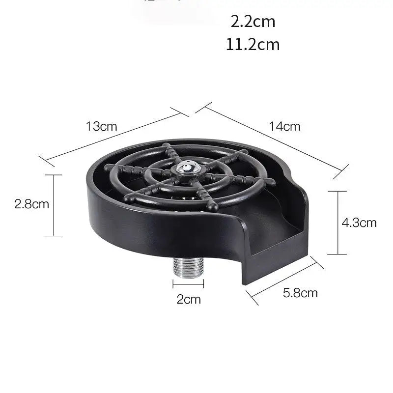 Bar Counter Cup Washer Sink High-pressure Spray Automatic Faucet Coffee Pitcher Wash Cup Tool Kitchen Beyond Trends Hub
