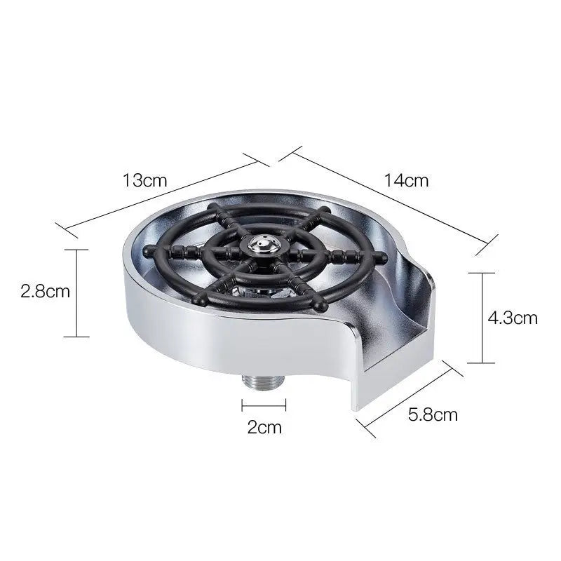 Bar Counter Cup Washer Sink High-pressure Spray Automatic Faucet Coffee Pitcher Wash Cup Tool Kitchen Beyond Trends Hub