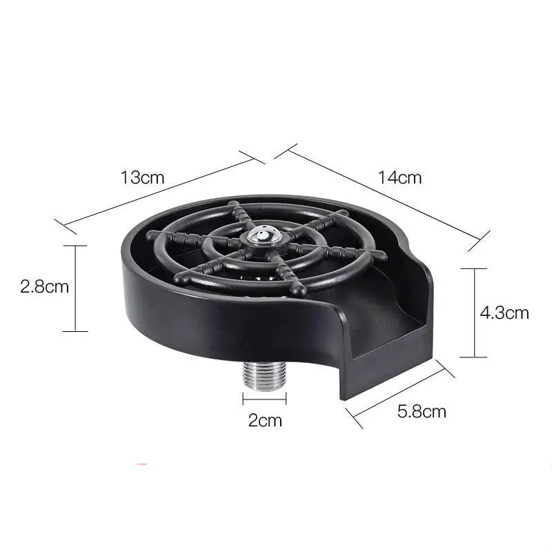 Bar Counter Cup Washer Sink High-pressure Spray Automatic Faucet Coffee Pitcher Wash Cup Tool Kitchen Beyond Trends Hub