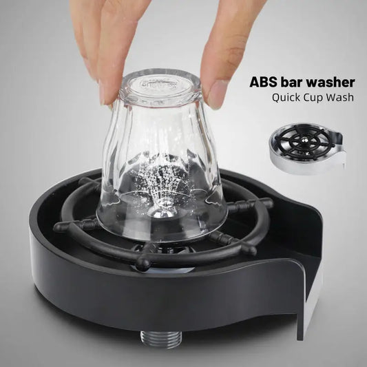 Bar Counter Cup Washer Sink High-pressure Spray Automatic Faucet Coffee Pitcher Wash Cup Tool Kitchen Beyond Trends Hub