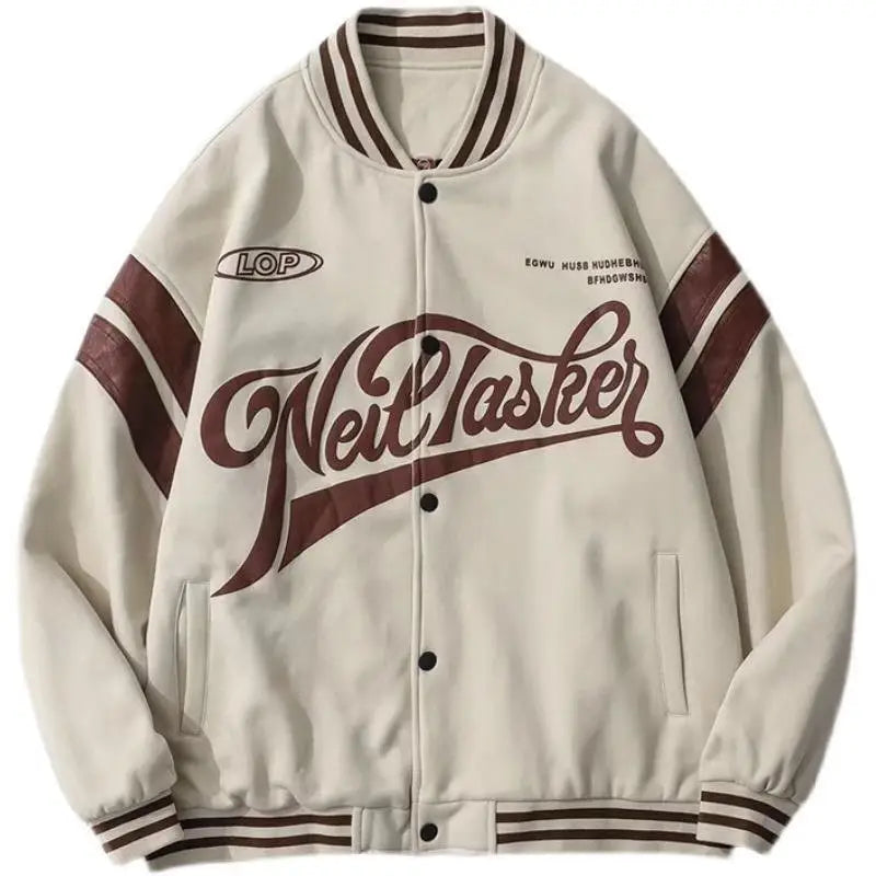 Baseball Uniform Jacket Loose Letters Men And Women Couple Jackets Beyond Trends Hub