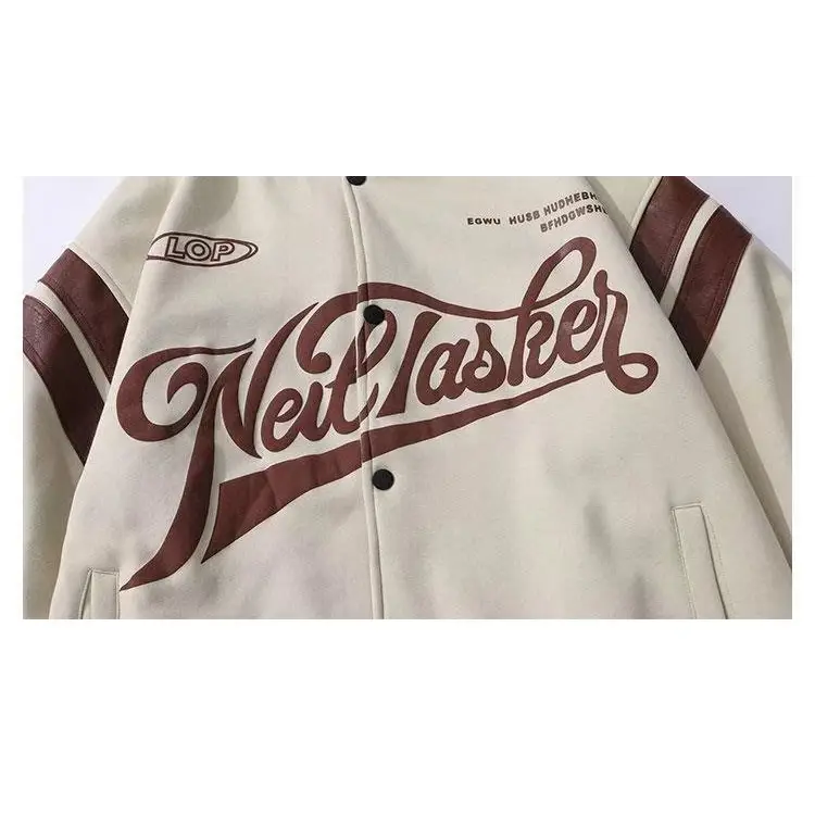 Baseball Uniform Jacket Loose Letters Men And Women Couple Jackets Beyond Trends Hub