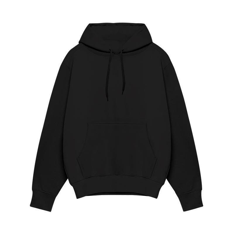 European And American Men’s Sports Solid Color Fleece Sweater Hoodie