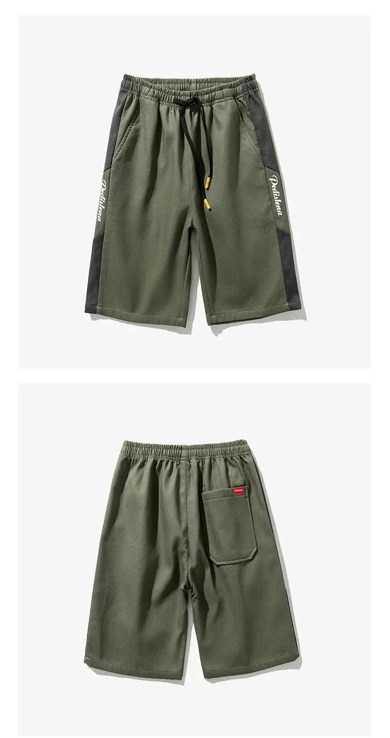 Casual Overalls Shorts Men’s Sports Loose Plus Size