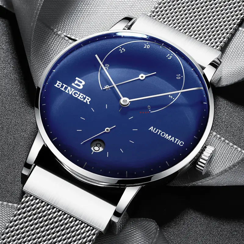 Curved Glass Business Fashion Men’s Automatic Mechanical Watch
