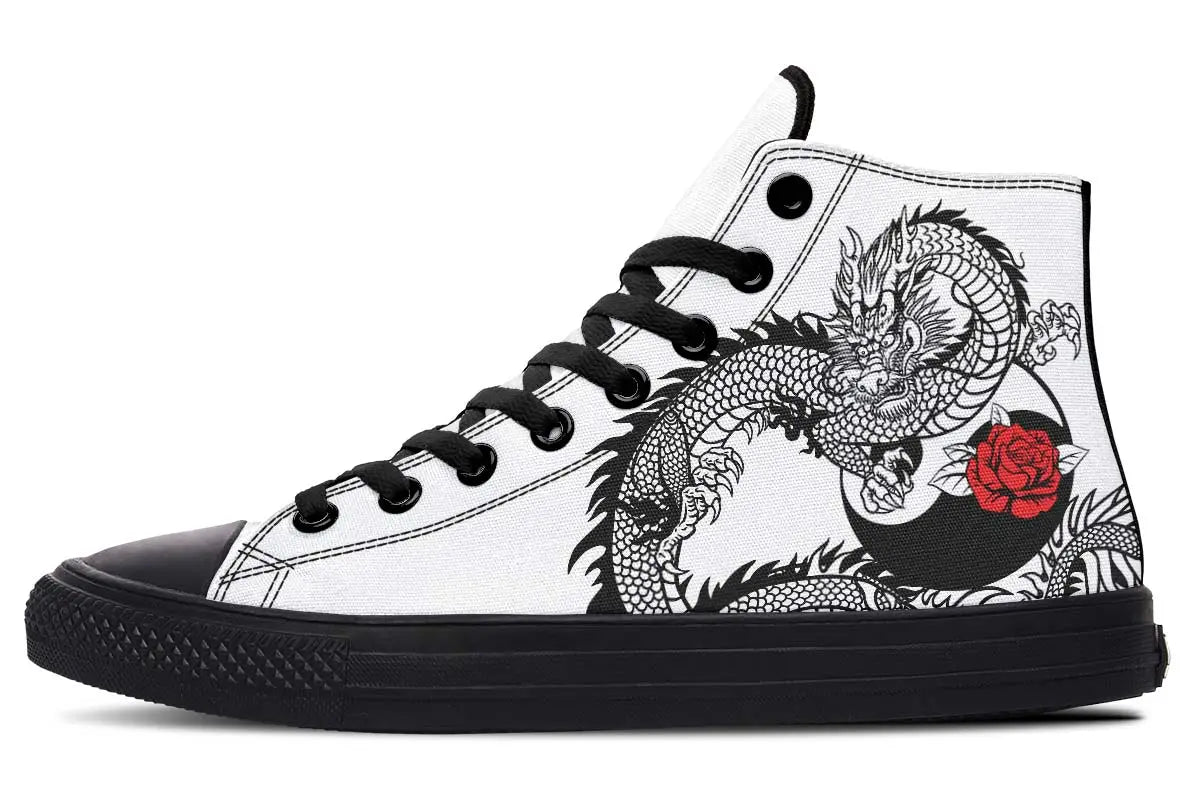 Printed Couple High-top Canvas Shoes