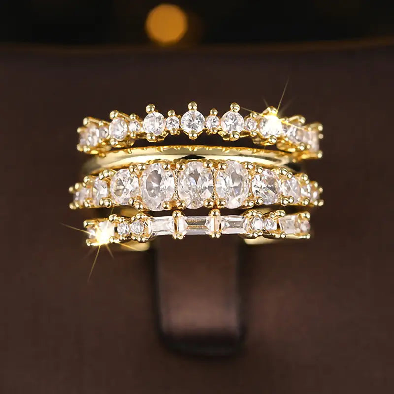High-grade Geometric Ring For Women