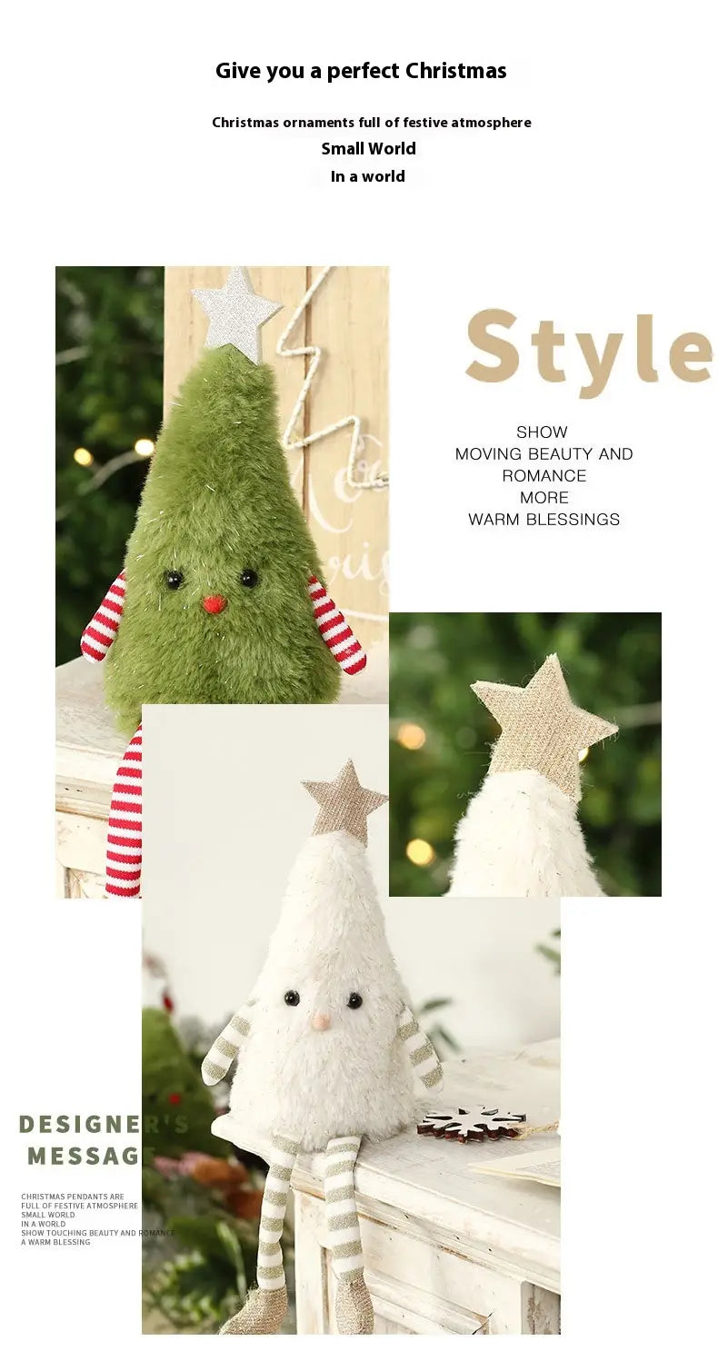 Christmas Decorations Cute Plush Doll Ornaments