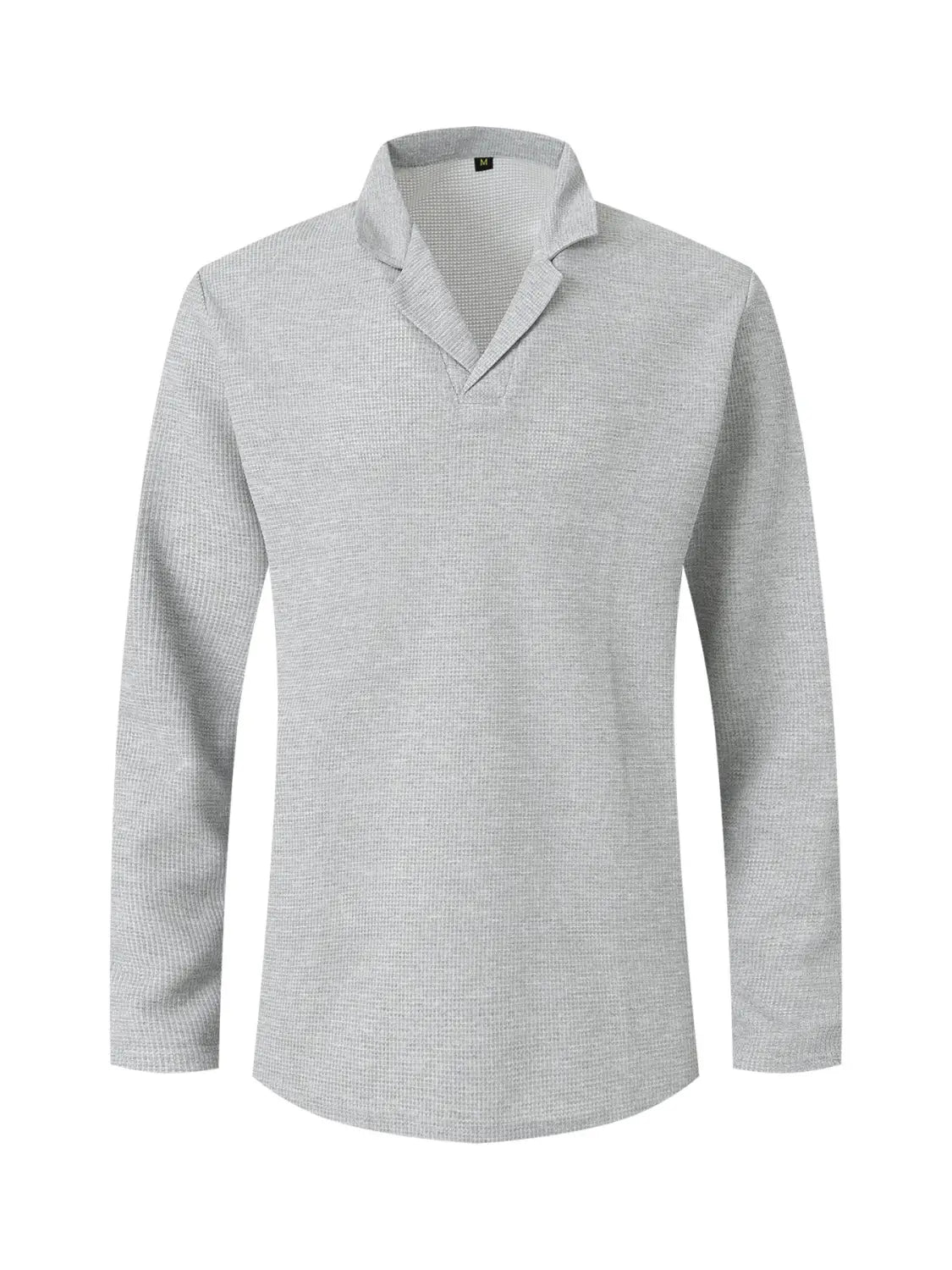 Men’s Suit Collar Solid Color Casual Shirt