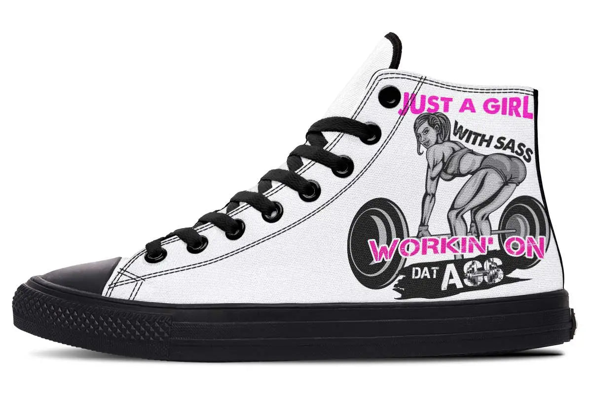 Printed Couple High Top Canvas Shoes