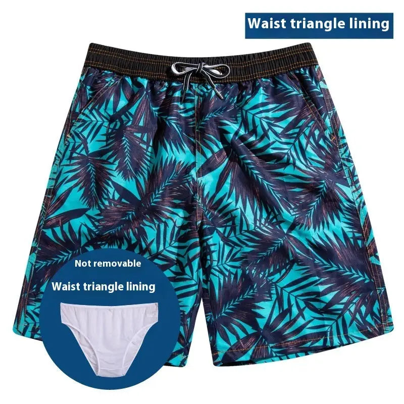 Beach Pants Men's Soakable Hot Spring Swimming Trunks Water Park Beach Couple Vacation Suit Loose Shorts Women Beyond Trends Hub