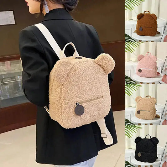 Bear Backpacks Portable Children Travel Shopping Rucksacks Women's Cute Bear Shaped Shoulder Backpack Beyond Trends Hub