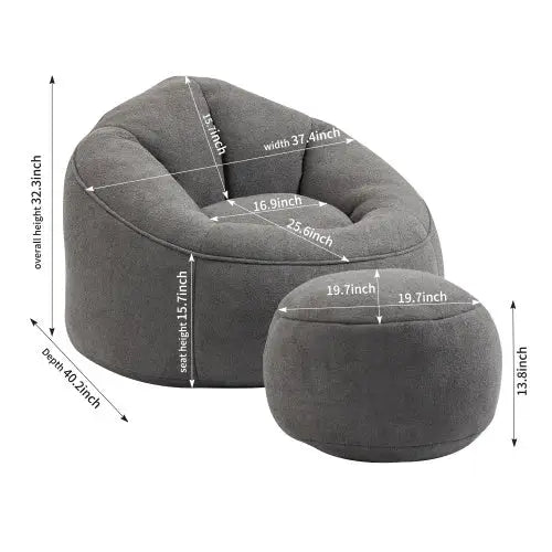 Bedding Bean Bag Sofa Chair High Pressure Foam Bean Bag Chair Material With Padded Foam Padding Compressed Bean Bag