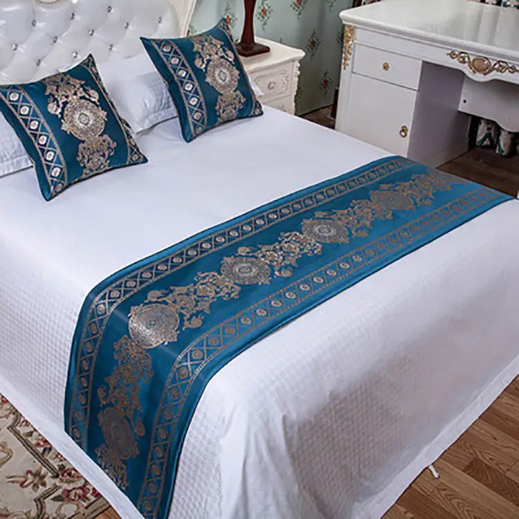 Bedding Household Bed Cover Cushion Decorative Cushion Bed Bed Scarf Bed Flag Bed Foot Towel - Beyond Trends Hub 
