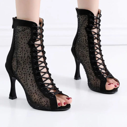 Black Hollow Summer Latin Dance High Heels Beyond Trends Hub