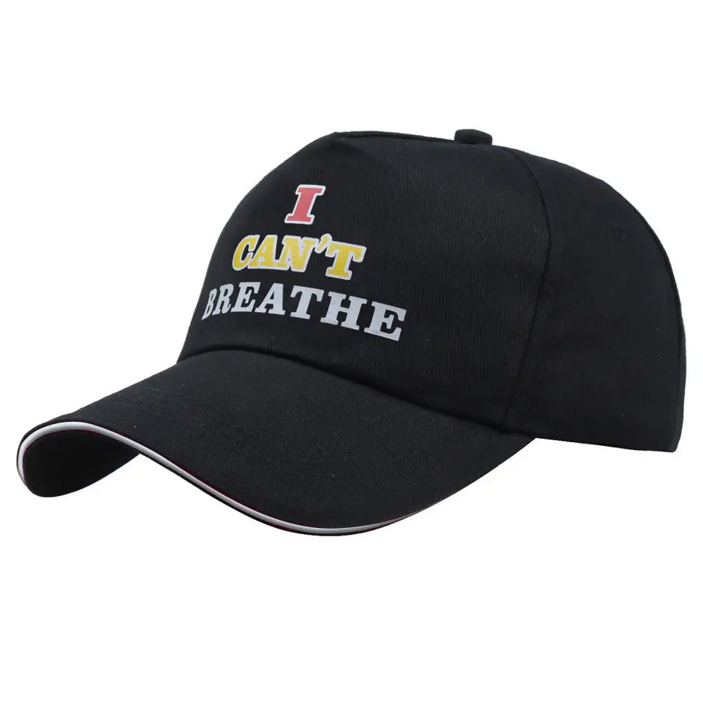 BLACK LIVES MATTER Printed Baseball Cap - White Edge Sandwich Printing 3 / 58cm Adjustable
