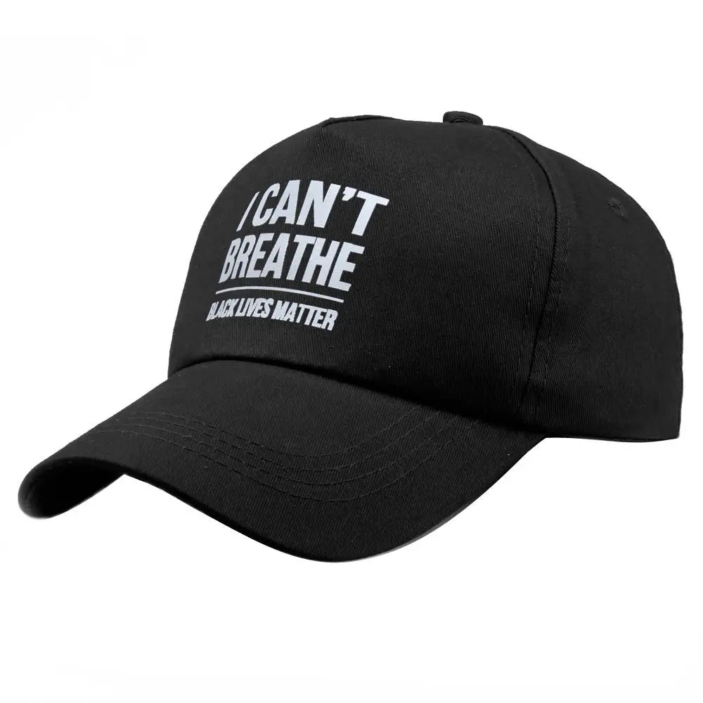 BLACK LIVES MATTER Printed Baseball Cap - Black Without Interlayer 3 / 58cm Adjustable