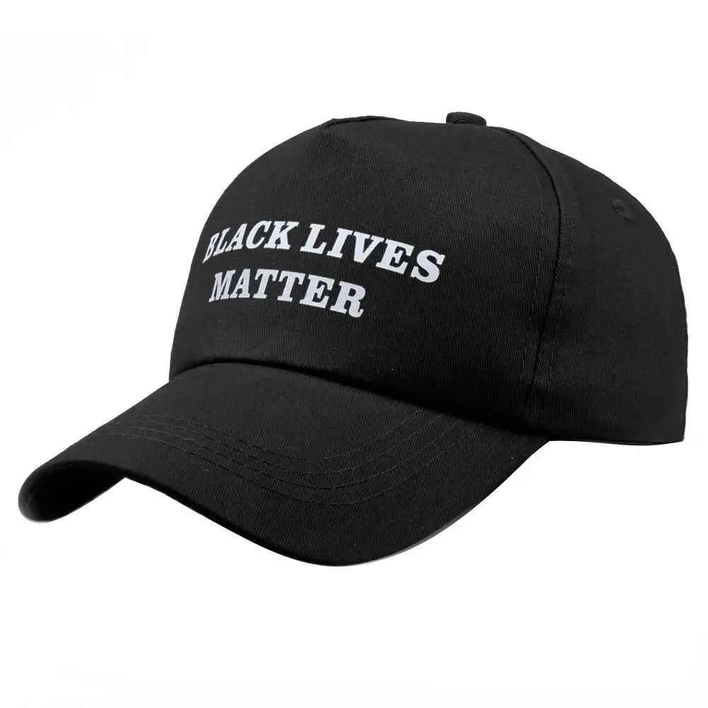 BLACK LIVES MATTER Printed Baseball Cap - Black Without Interlayer 6 / 58cm Adjustable