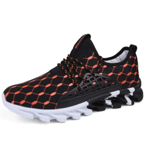 Blade men’s shoes sports shoes casual shoes - Black Orange / 40