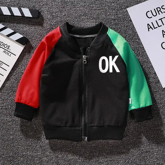 Boys And Girls Jackets Korean Baseball Uniforms Children's Babies Casual Western Style - Beyond Trends Hub 