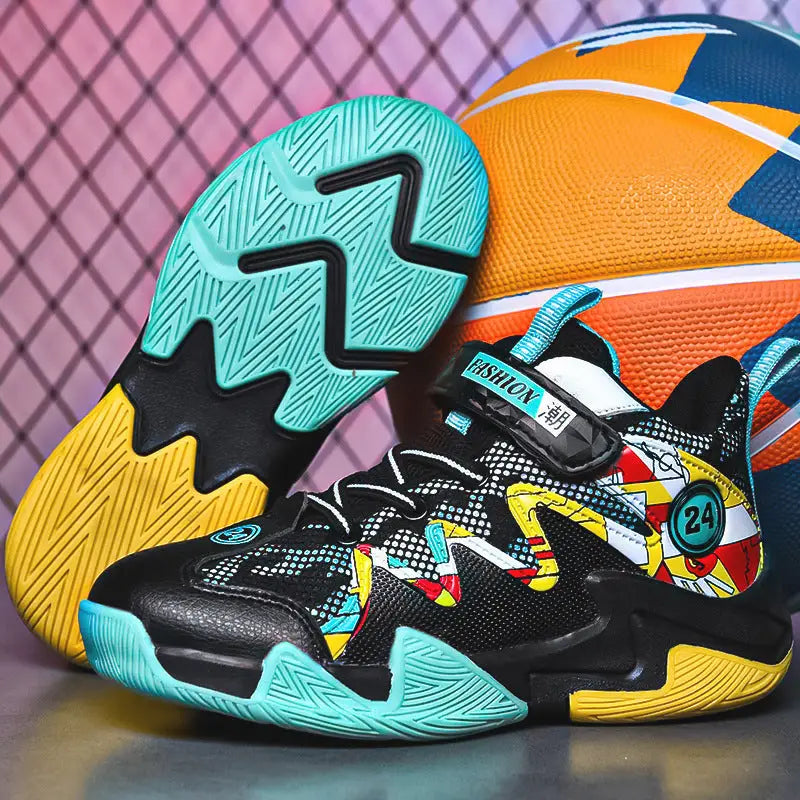 Boys' Basketball Mesh Breathable And Wear-resistant Shoes - Beyond Trends Hub 