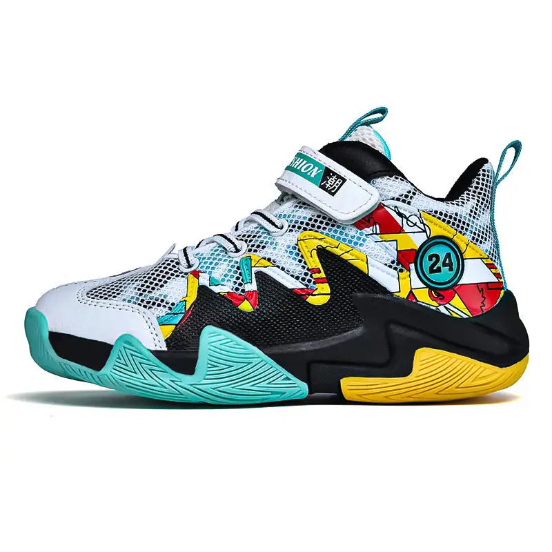 Boys' Basketball Mesh Breathable And Wear-resistant Shoes - Beyond Trends Hub 
