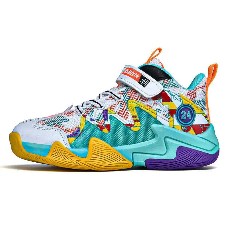 Boys' Basketball Mesh Breathable And Wear-resistant Shoes - Beyond Trends Hub 