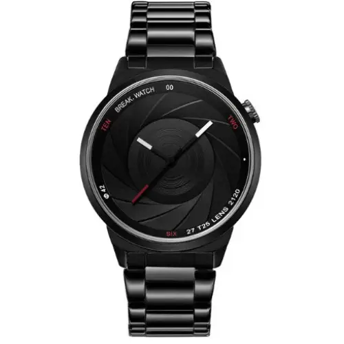 BREAK Photographer Series Unique Camera Style Stainless Strap Men Women Casual Fashion Sport Quartz Modern Gift Wrist Watches - Beyond Trends Hub 