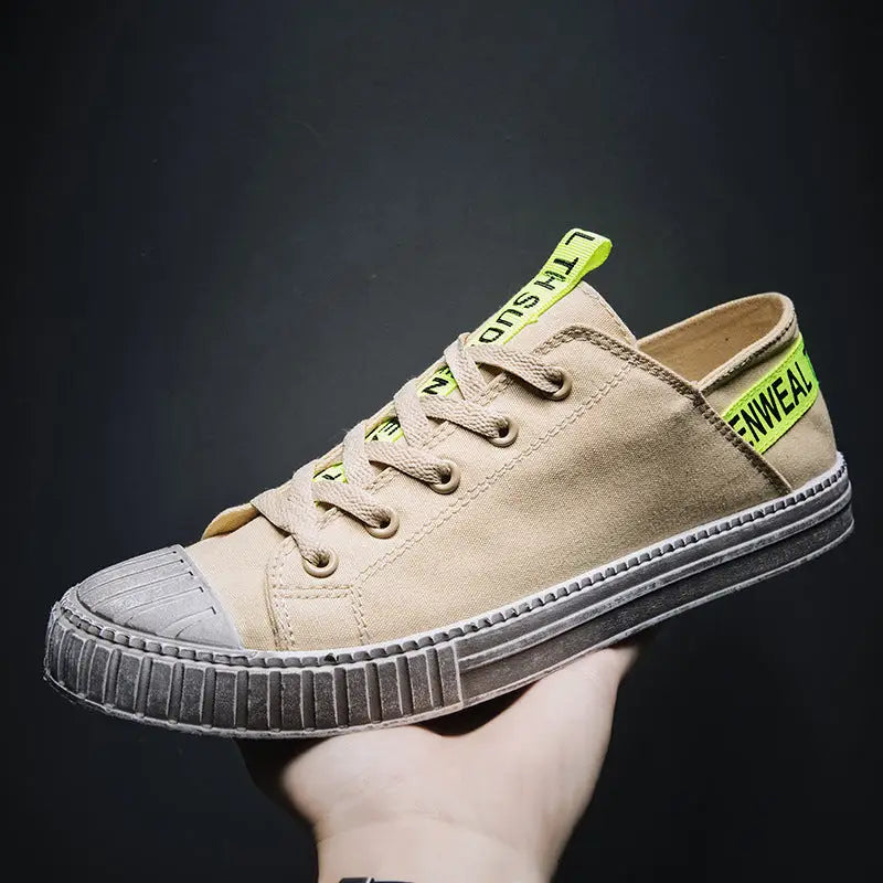 Breathable canvas shoes - Beige / 40