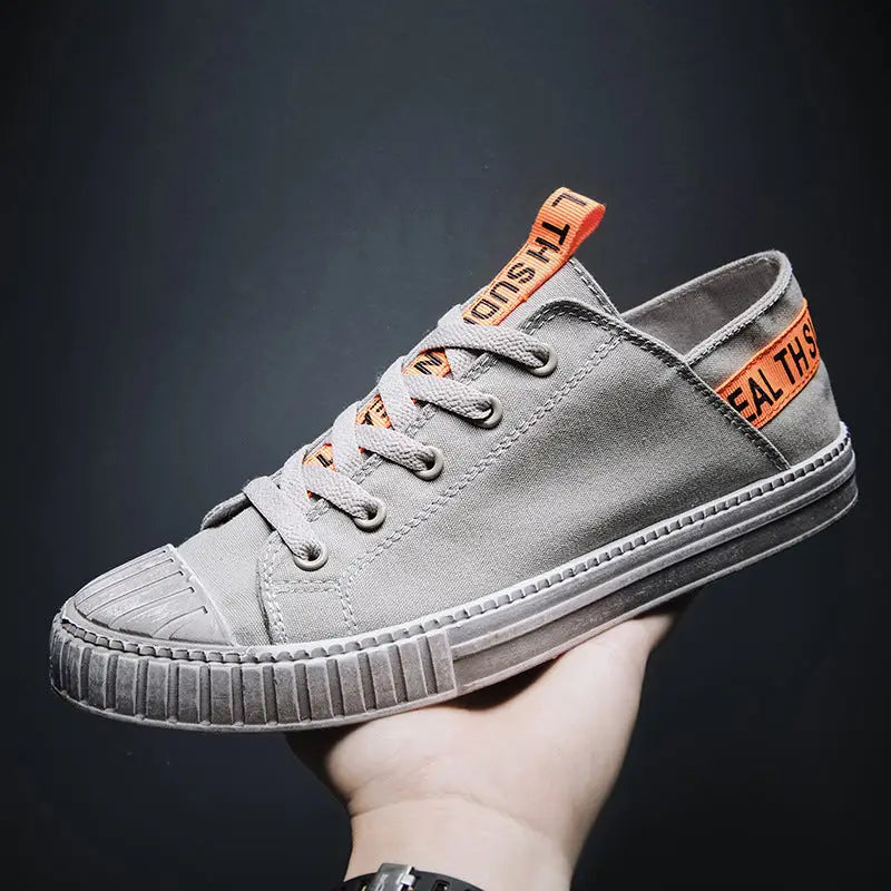 Breathable canvas shoes - Grey / 43