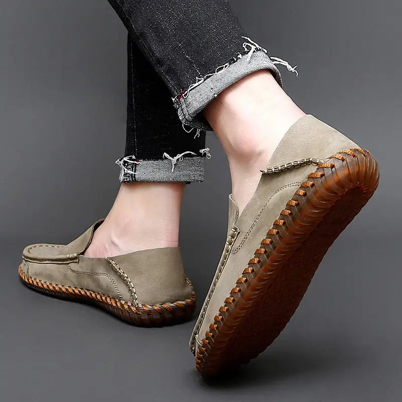 Breathable Casual Tendon Sole Driving Slip On Men's Shoes Beyond Trends Hub