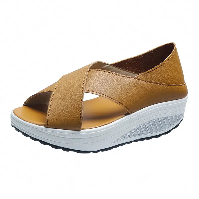 Breathable Fashion Casual Ladies Fish Mouth Shaking Shoes