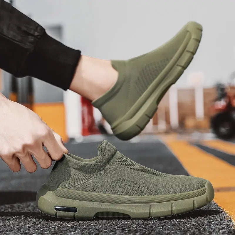 Breathable Mesh Sports Shoes Men Casual Slip-on Socks Shoes Flats Sneakers Beyond Trends Hub