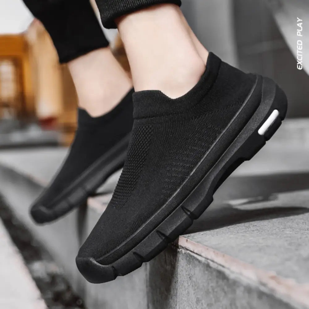 Breathable Mesh Sports Shoes Men Casual Slip-on Socks Shoes Flats Sneakers Beyond Trends Hub