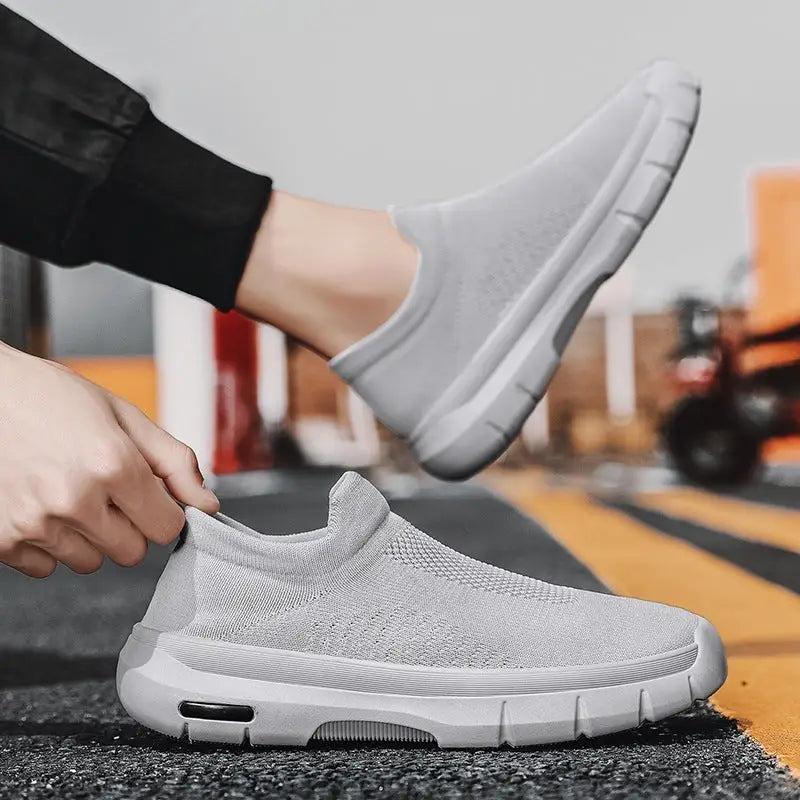Breathable Mesh Sports Shoes Men Casual Slip-on Socks Shoes Flats Sneakers Beyond Trends Hub