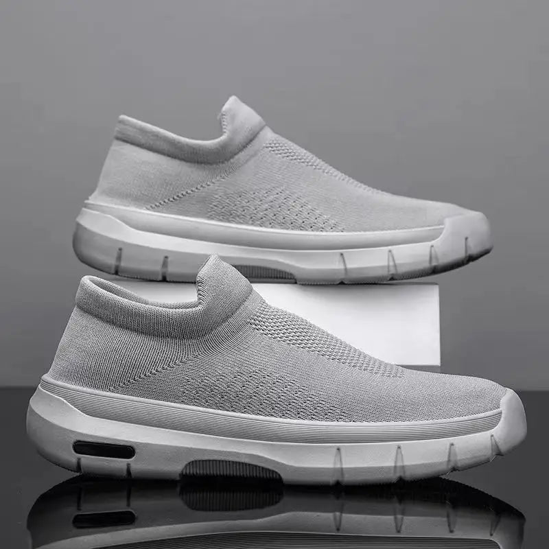 Breathable Mesh Sports Shoes Men Casual Slip-on Socks Shoes Flats Sneakers Beyond Trends Hub