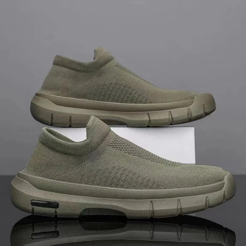 Breathable Mesh Sports Shoes Men Casual Slip-on Socks Shoes Flats Sneakers Beyond Trends Hub