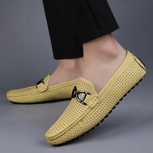 Breathable Thin Soft Bottom Soft Leather Men's Sandals Beyond Trends Hub