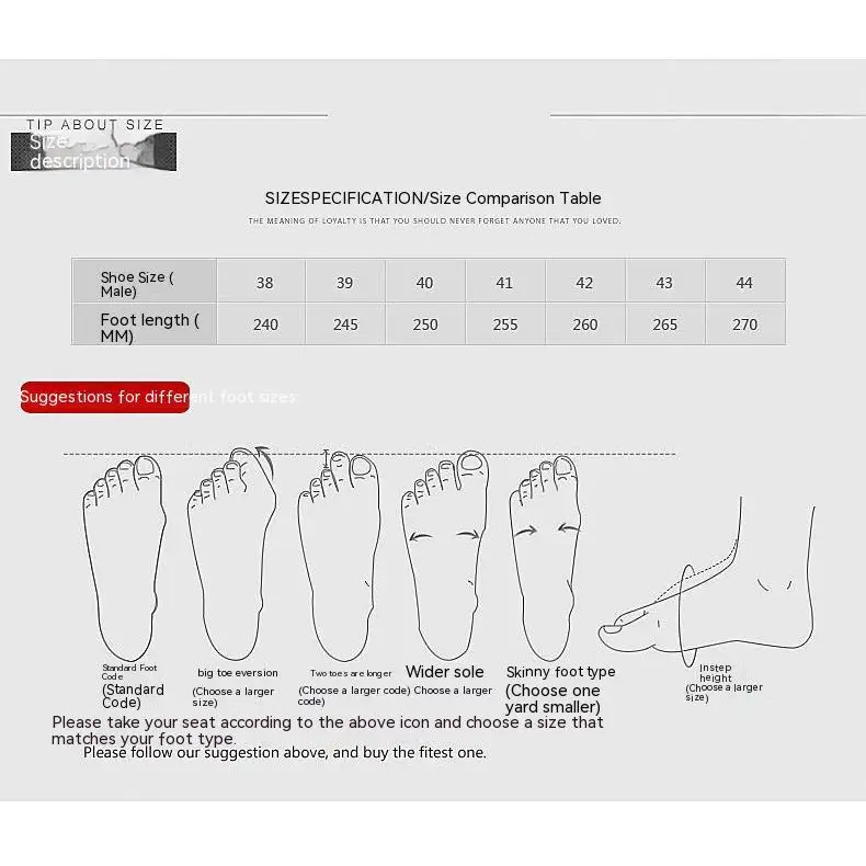 Breathable Trendy Plus Size Men’s Casual Leather Shoes