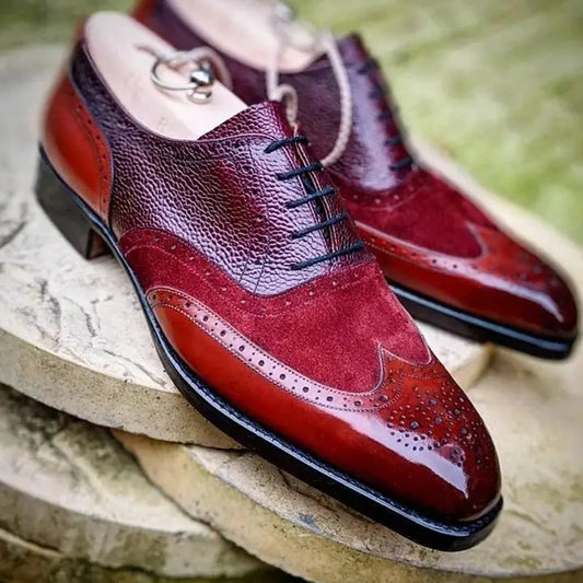British style carved lace Goodyear breathable high-end men's shoes Beyond Trends Hub
