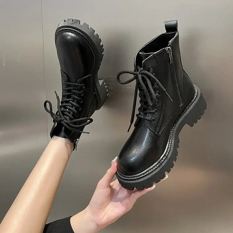 British Style Martin Boots For Women Fleece-lined Platform Beyond Trends Hub