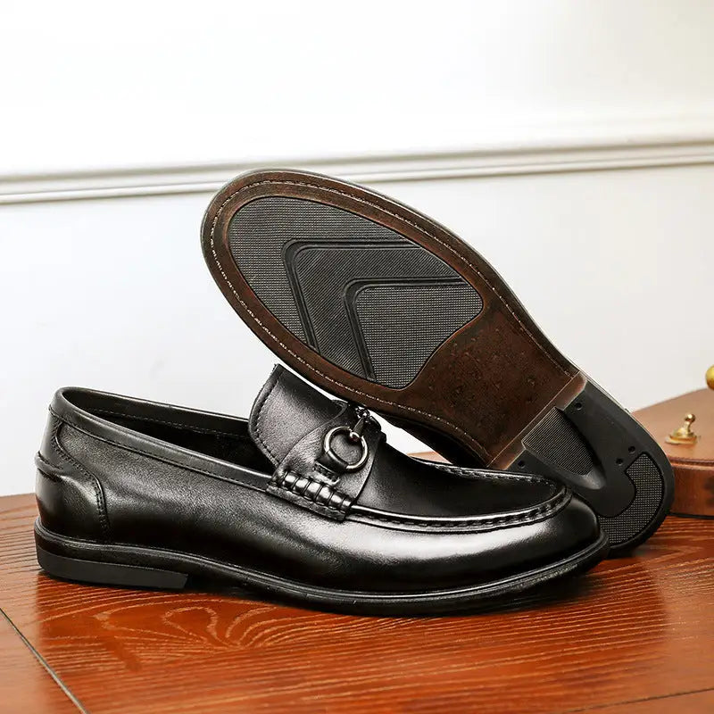 Business Casual First Layer Cowhide Soft Bottom Lazy Men's Shoes Beyond Trends Hub