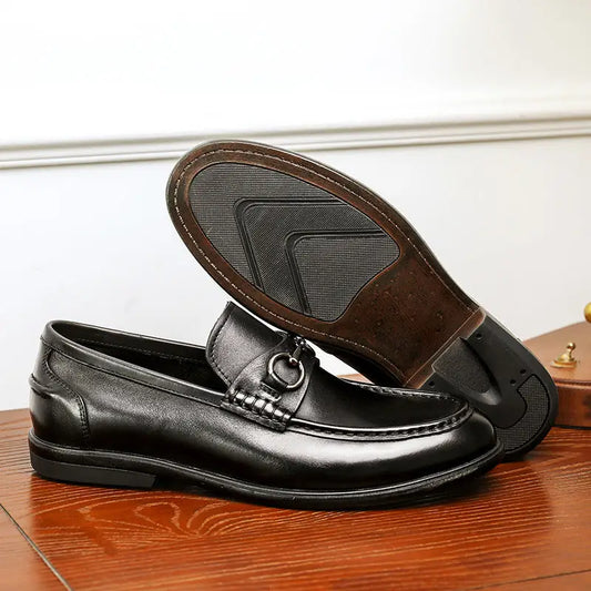 Business Casual First Layer Cowhide Soft Bottom Lazy Men's Shoes Beyond Trends Hub