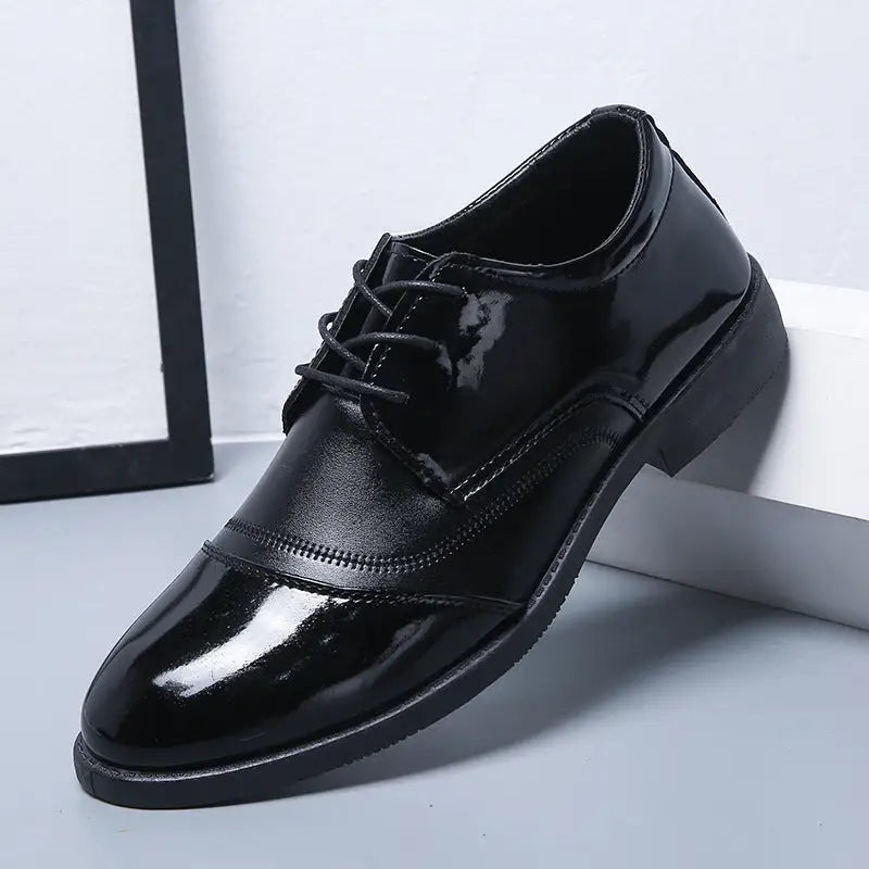 Business Formal Wear British Black Soft End Leather Shoes Men Beyond Trends Hub