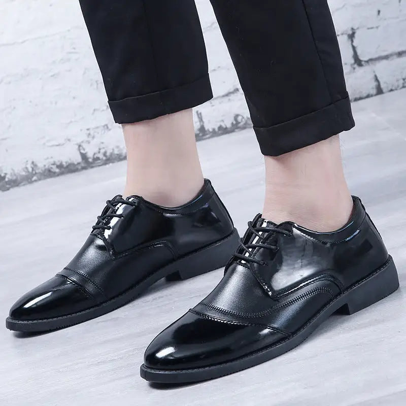 Business Formal Wear British Black Soft End Leather Shoes Men Beyond Trends Hub