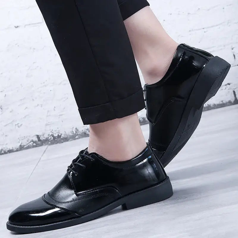 Business Formal Wear British Black Soft End Leather Shoes Men Beyond Trends Hub