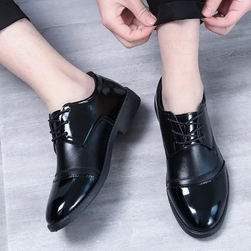 Business Formal Wear British Black Soft End Leather Shoes Men Beyond Trends Hub