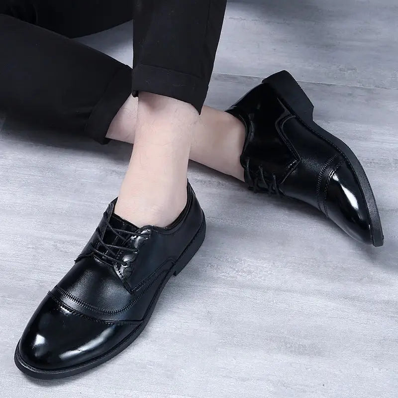 Business Formal Wear British Black Soft End Leather Shoes Men Beyond Trends Hub