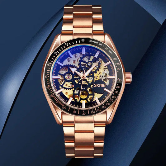 Business Men's Gold Steel Strap Watch - Beyond Trends Hub 