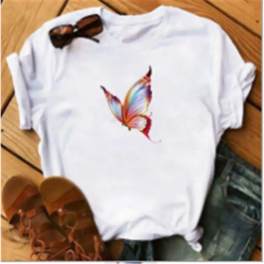 Butterfly Tree Print Ladies T-shirt Beyond Trends Hub